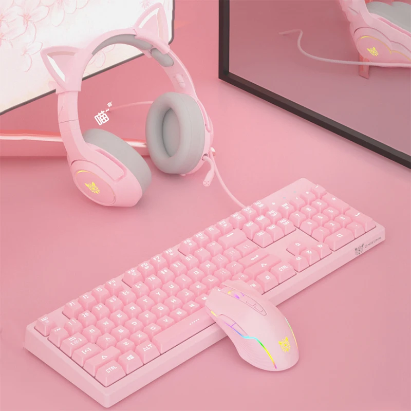 ONIKUMAプロフェッショナルゲーミングG25CW905ワイヤードピンク